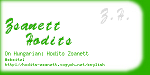 zsanett hodits business card